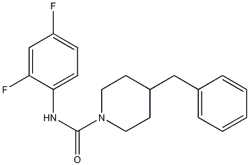 4-benzyl-N-(2,4-difluorophenyl)piperidine-1-carboxamide 구조식 이미지