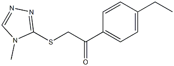 1-(4-ethylphenyl)-2-[(4-methyl-1,2,4-triazol-3-yl)sulfanyl]ethanone Structure