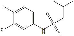 N-(3-chloro-4-methylphenyl)-2-methylpropane-1-sulfonamide 구조식 이미지