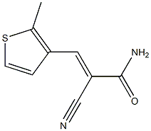 (E)-2-cyano-3-(2-methylthiophen-3-yl)prop-2-enamide Structure