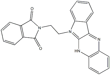 2-(2-indolo[3,2-b]quinoxalin-6-ylethyl)isoindole-1,3-dione 구조식 이미지