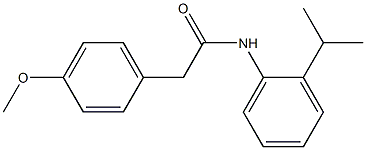 2-(4-methoxyphenyl)-N-(2-propan-2-ylphenyl)acetamide Structure