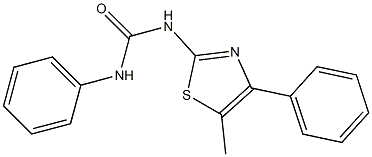 1-(5-methyl-4-phenyl-1,3-thiazol-2-yl)-3-phenylurea Structure