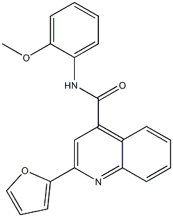 2-(furan-2-yl)-N-(2-methoxyphenyl)quinoline-4-carboxamide 구조식 이미지