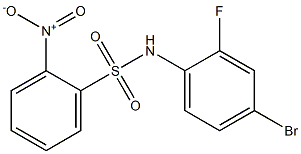 N-(4-bromo-2-fluorophenyl)-2-nitrobenzenesulfonamide Structure