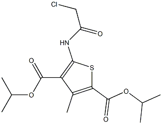 dipropan-2-yl 5-[(2-chloroacetyl)amino]-3-methylthiophene-2,4-dicarboxylate 구조식 이미지