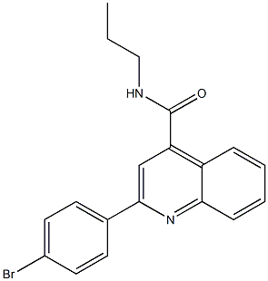 2-(4-bromophenyl)-N-propylquinoline-4-carboxamide Structure