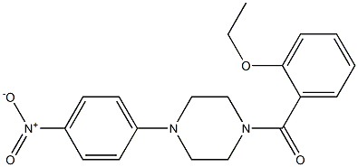 (2-ethoxyphenyl)-[4-(4-nitrophenyl)piperazin-1-yl]methanone Structure