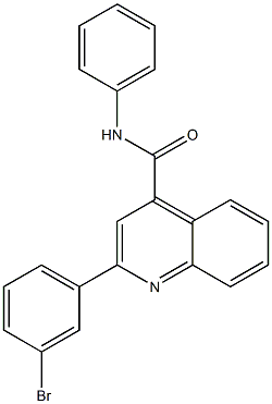 2-(3-bromophenyl)-N-phenylquinoline-4-carboxamide 구조식 이미지