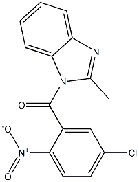 (5-chloro-2-nitrophenyl)-(2-methylbenzimidazol-1-yl)methanone 구조식 이미지