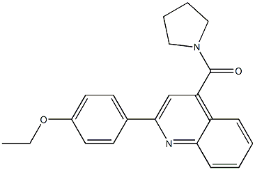 [2-(4-ethoxyphenyl)quinolin-4-yl]-pyrrolidin-1-ylmethanone 구조식 이미지