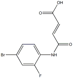 (E)-4-(4-bromo-2-fluoroanilino)-4-oxobut-2-enoic acid 구조식 이미지