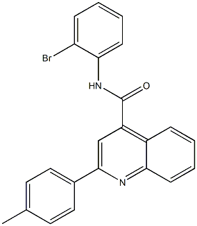 N-(2-bromophenyl)-2-(4-methylphenyl)quinoline-4-carboxamide Structure