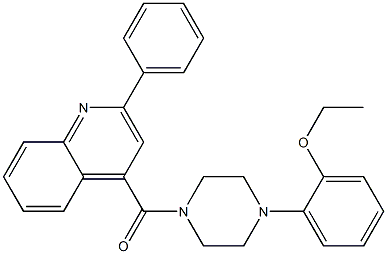 [4-(2-ethoxyphenyl)piperazin-1-yl]-(2-phenylquinolin-4-yl)methanone Structure