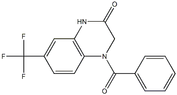 4-benzoyl-7-(trifluoromethyl)-1,3-dihydroquinoxalin-2-one 구조식 이미지