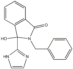 2-benzyl-3-hydroxy-3-(1H-imidazol-2-yl)isoindol-1-one Structure