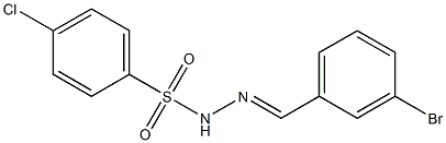 N-[(E)-(3-bromophenyl)methylideneamino]-4-chlorobenzenesulfonamide Structure