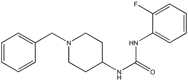 1-(1-benzylpiperidin-4-yl)-3-(2-fluorophenyl)urea Structure
