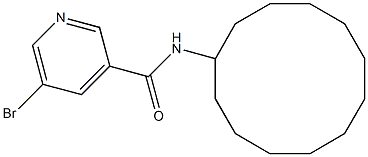 5-bromo-N-cyclododecylpyridine-3-carboxamide Structure