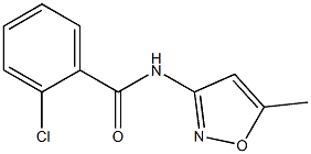 2-chloro-N-(5-methyl-1,2-oxazol-3-yl)benzamide 구조식 이미지