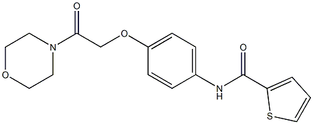 N-[4-(2-morpholin-4-yl-2-oxoethoxy)phenyl]thiophene-2-carboxamide Structure