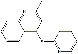 2-methyl-4-pyridin-2-ylsulfanylquinoline Structure