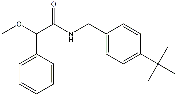 N-[(4-tert-butylphenyl)methyl]-2-methoxy-2-phenylacetamide 구조식 이미지