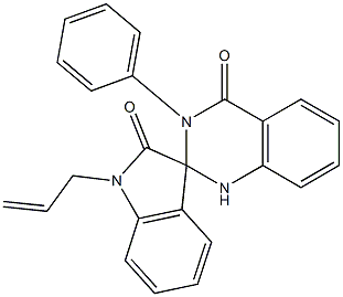 3-phenyl-1'-prop-2-enylspiro[1H-quinazoline-2,3'-indole]-2',4-dione 구조식 이미지