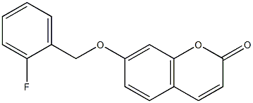 7-[(2-fluorophenyl)methoxy]chromen-2-one 구조식 이미지