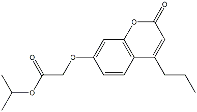 propan-2-yl 2-(2-oxo-4-propylchromen-7-yl)oxyacetate 구조식 이미지