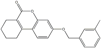 3-[(3-methylphenyl)methoxy]-7,8,9,10-tetrahydrobenzo[c]chromen-6-one Structure