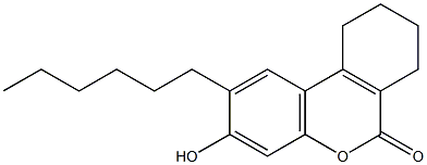 2-hexyl-3-hydroxy-7,8,9,10-tetrahydrobenzo[c]chromen-6-one Structure