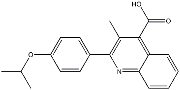 3-methyl-2-(4-propan-2-yloxyphenyl)quinoline-4-carboxylic acid Structure