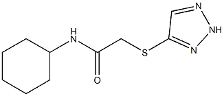 N-cyclohexyl-2-(2H-triazol-4-ylsulfanyl)acetamide Structure