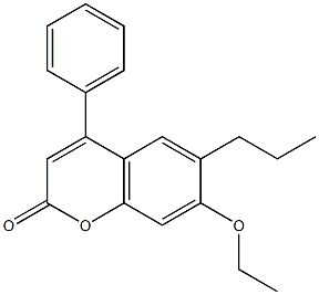 7-ethoxy-4-phenyl-6-propylchromen-2-one 구조식 이미지