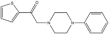 1-(4-phenylpiperazin-1-yl)-2-thiophen-2-ylethanone Structure