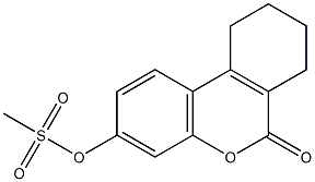 (6-oxo-7,8,9,10-tetrahydrobenzo[c]chromen-3-yl) methanesulfonate 구조식 이미지