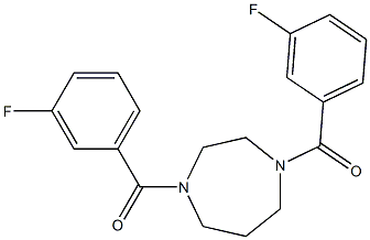 [4-(3-fluorobenzoyl)-1,4-diazepan-1-yl]-(3-fluorophenyl)methanone 구조식 이미지