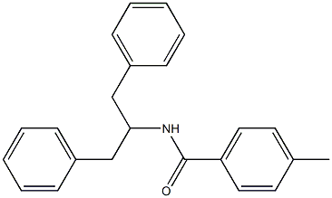 N-(1,3-diphenylpropan-2-yl)-4-methylbenzamide 구조식 이미지