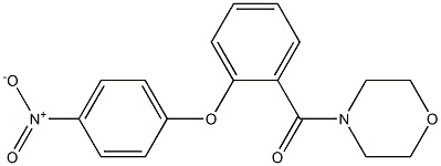 morpholin-4-yl-[2-(4-nitrophenoxy)phenyl]methanone Structure