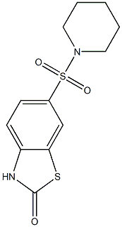 6-piperidin-1-ylsulfonyl-3H-1,3-benzothiazol-2-one 구조식 이미지