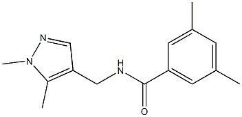 N-[(1,5-dimethylpyrazol-4-yl)methyl]-3,5-dimethylbenzamide Structure