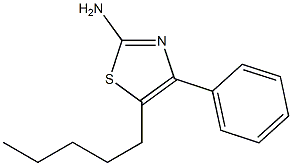 5-pentyl-4-phenyl-1,3-thiazol-2-amine Structure