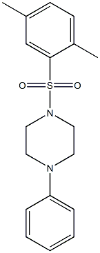 1-(2,5-dimethylphenyl)sulfonyl-4-phenylpiperazine 구조식 이미지