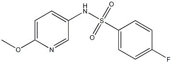 4-fluoro-N-(6-methoxypyridin-3-yl)benzenesulfonamide 구조식 이미지