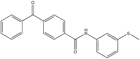 4-benzoyl-N-(3-methylsulfanylphenyl)benzamide Structure