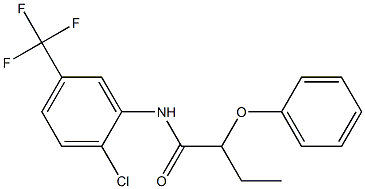 N-[2-chloro-5-(trifluoromethyl)phenyl]-2-phenoxybutanamide Structure