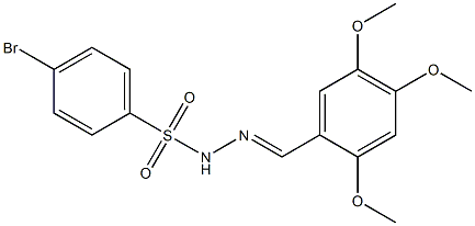 4-bromo-N-[(E)-(2,4,5-trimethoxyphenyl)methylideneamino]benzenesulfonamide 구조식 이미지