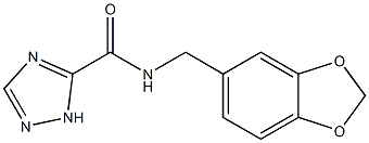 N-(1,3-benzodioxol-5-ylmethyl)-1H-1,2,4-triazole-5-carboxamide Structure