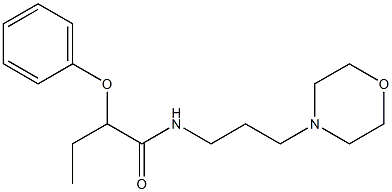 N-(3-morpholin-4-ylpropyl)-2-phenoxybutanamide 구조식 이미지